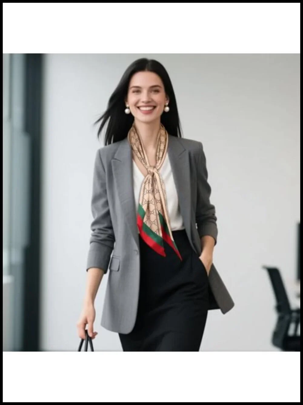 Silk Like Polyester Satin Square Head Scarf